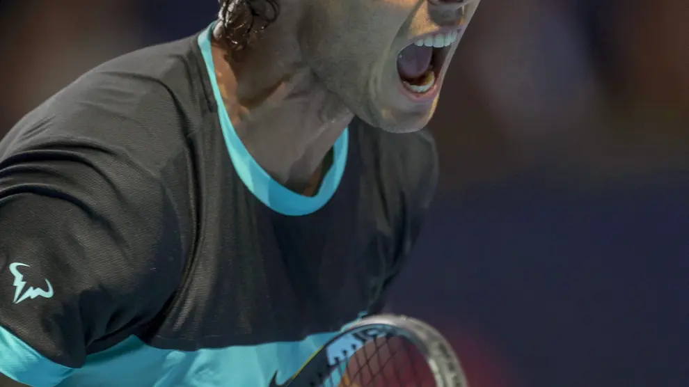 El tenista español Rafael Nadal, durante el partido de primera ronda del torneo de Basilea disputado ante el checo Lukas Rosol