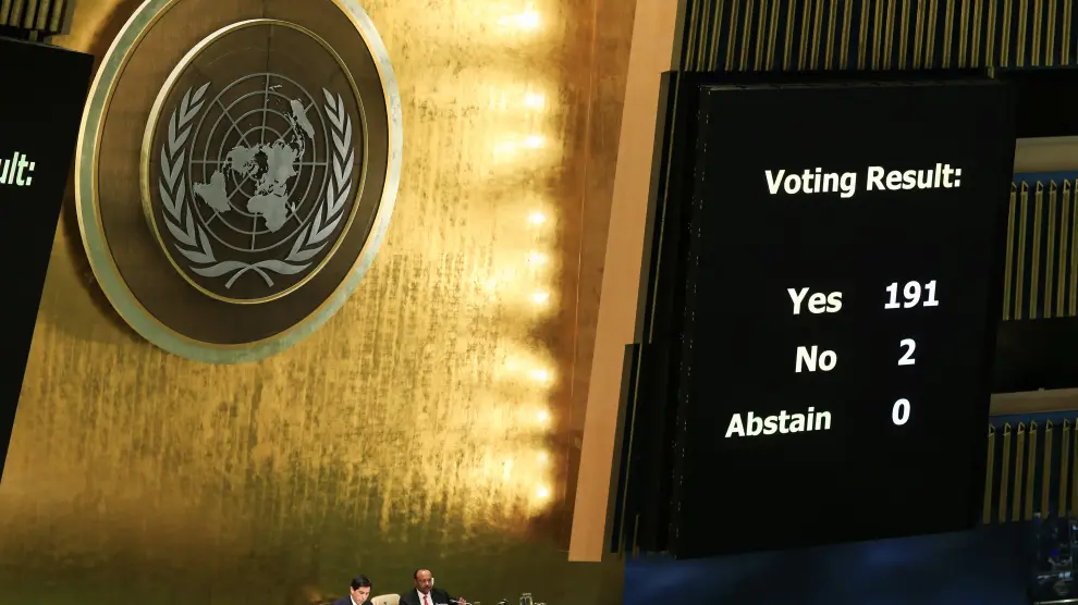 Votación en Naciones Unidas