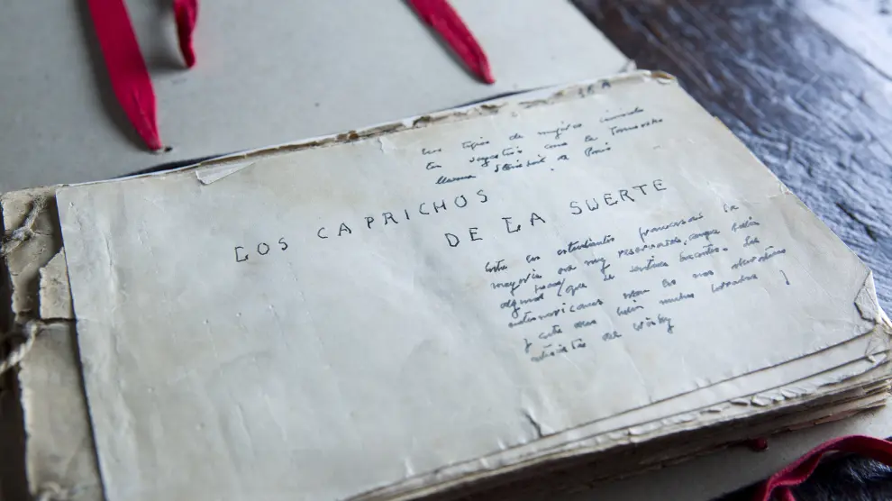 Manuscrito que se guardaba en la casa familiar de los Baroja en Vera de Bidasoa.