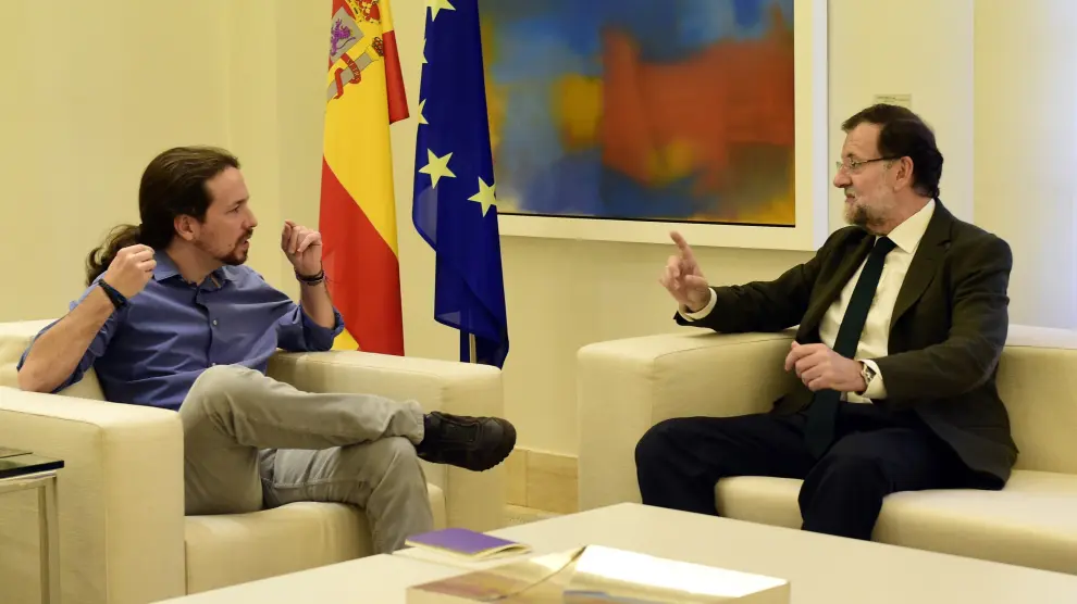 Rajoy recibe a Pablo Iglesias para confrontar sus propuestas sobre Cataluña