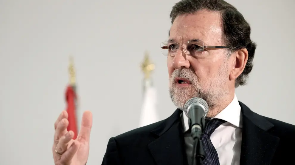 Rajoy, durante su comparecencia