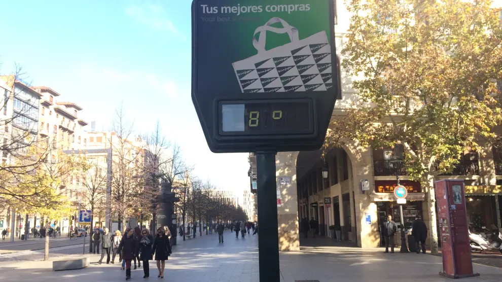 En Zaragoza no llegará a los 10 grados durante el fin de semana.