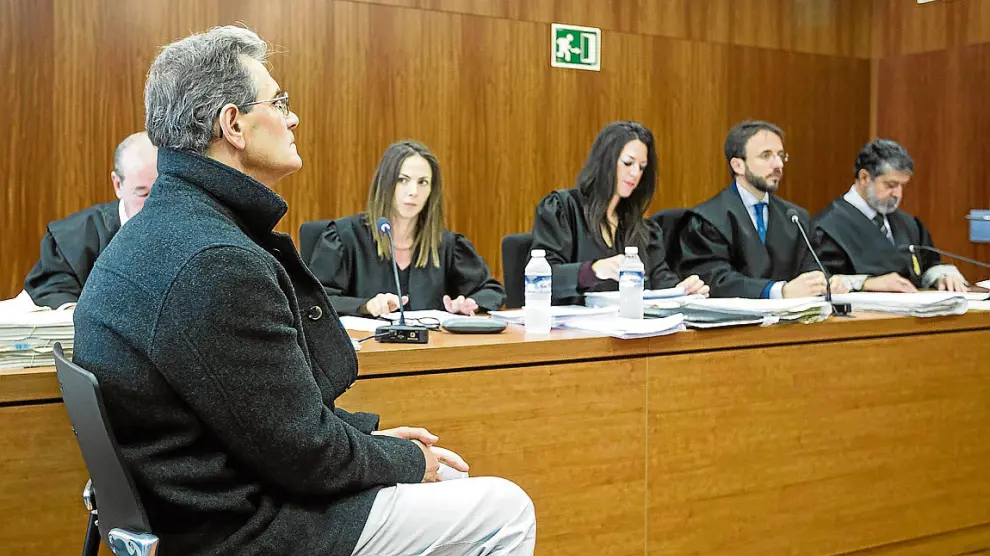 Antonio Losilla, ayer, durante la segunda sesión del juicio por el crimen de Pilar Cebrián.