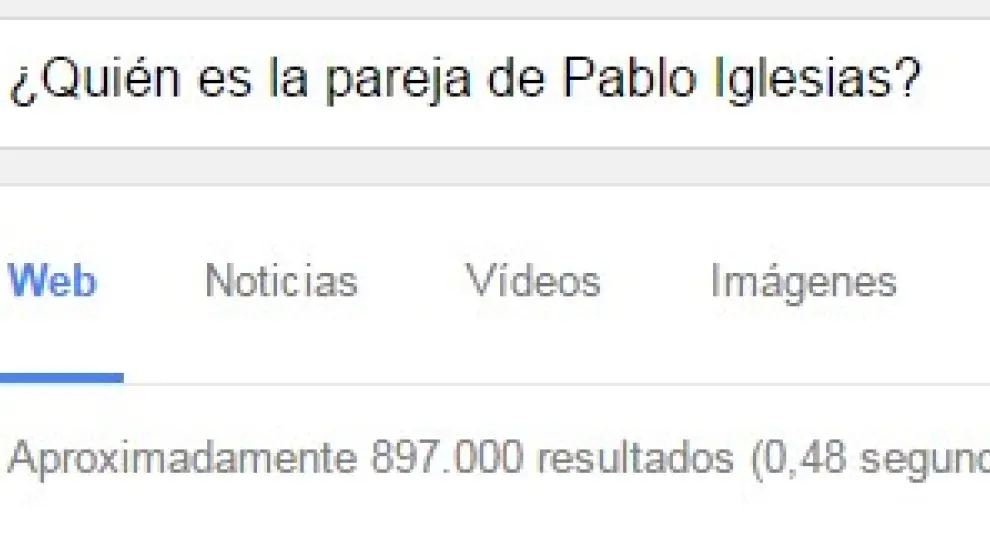 Lidera la lista Pablo Iglesias con un 38 % de las búsquedas.