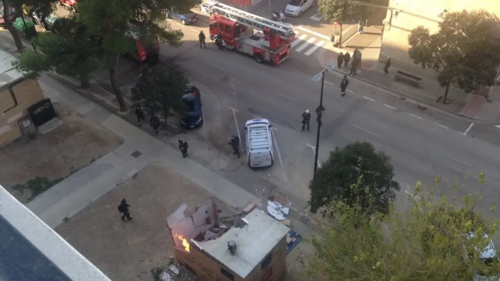 La explosión ha tenido lugar a las 11.10 en el barrio El Picarral de Zaragoza.