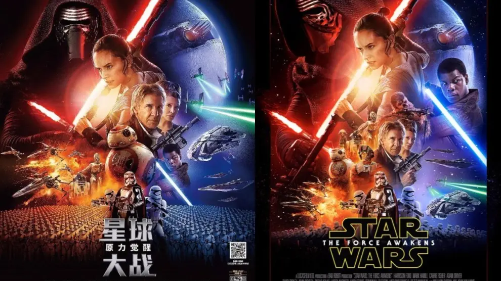 China borra a los negros del cartel de Star Wars