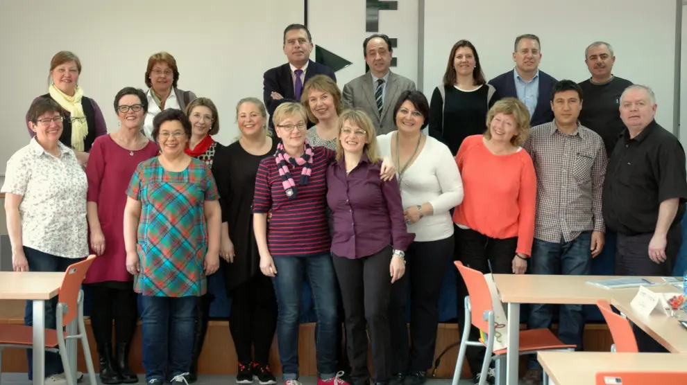 Representantes de las instituciones participantes en el proyecto, en la reunión mantenida en Soria en marzo de 2014