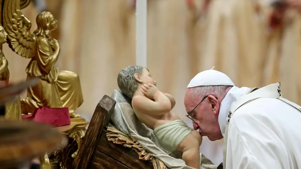 El Papa, este jueves en la Misa del Gallo.