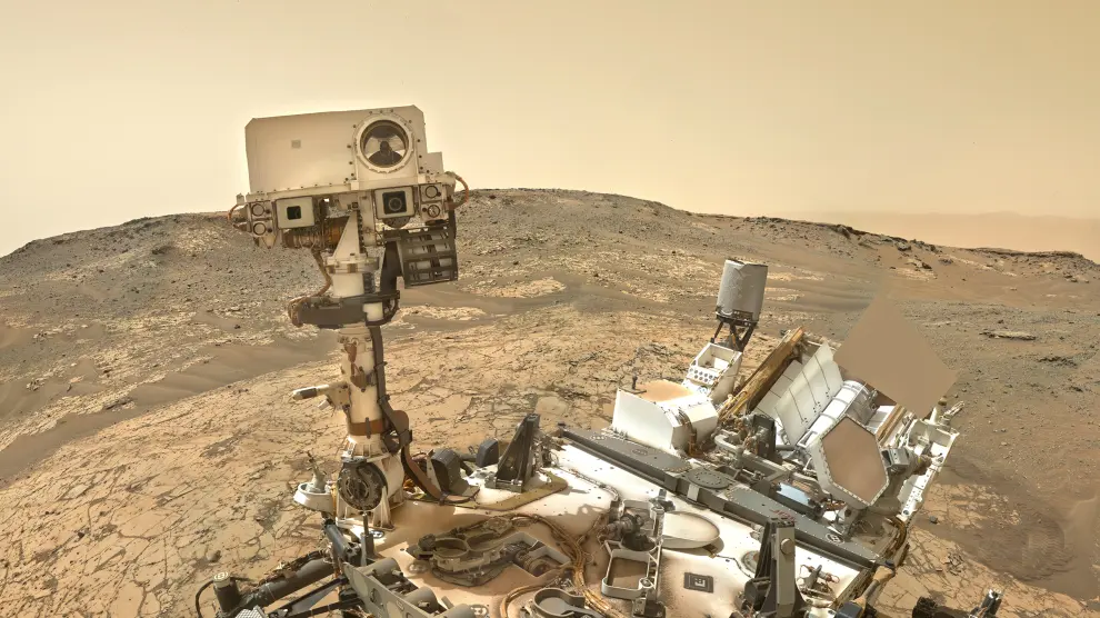 Primer selfie del rover Curiosity