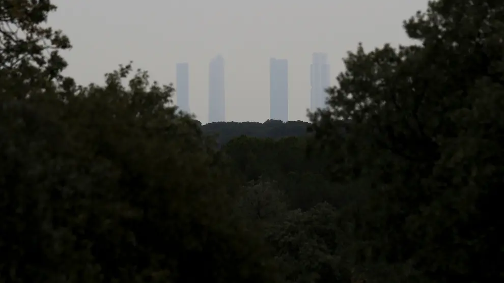 Imagen de Madrid, en el periodo de mayor tasa de contaminación en diciembre.