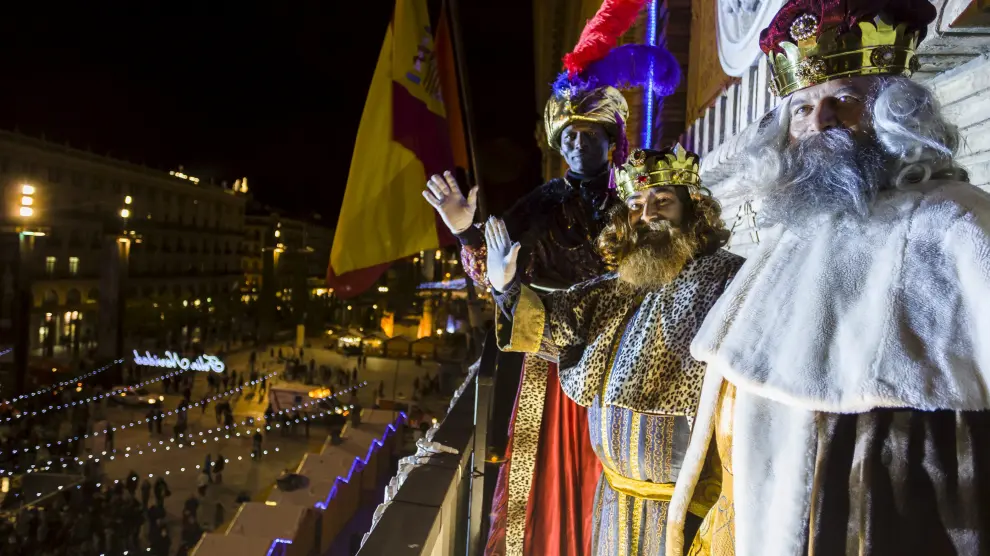Una imagen de la cabalgata de Reyes en Zaragoza