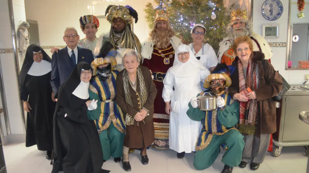 Los Reyes Magos, durante su visita