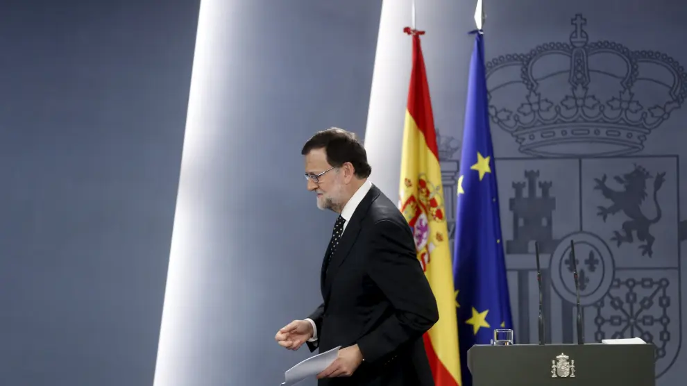 Rajoy, tras su comparecencia en La Moncloa