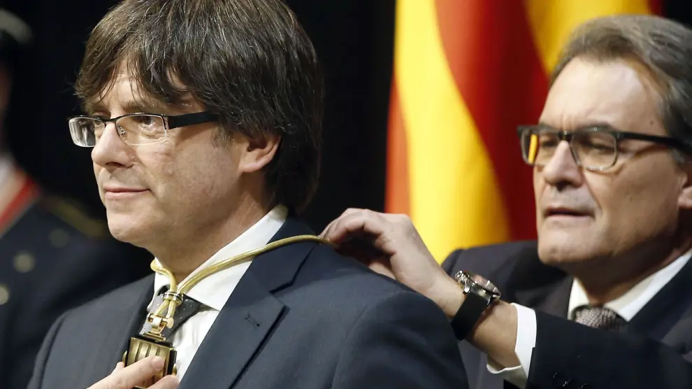 ?Carles Puigdemont, durante la investidura