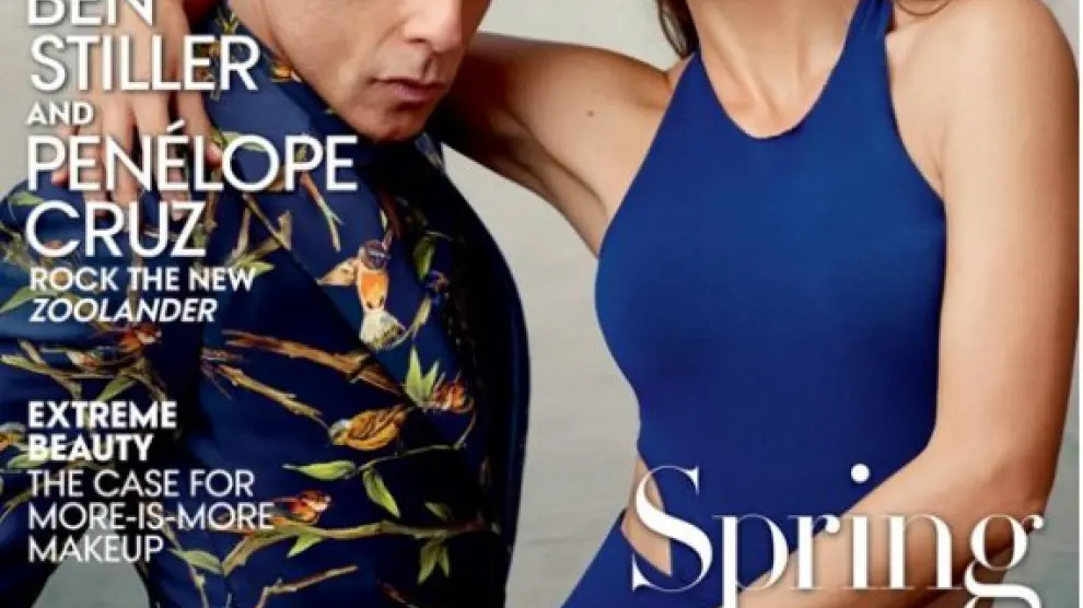 Penélope Cruz y Ben Stiller, en la portada de 'Vogue'