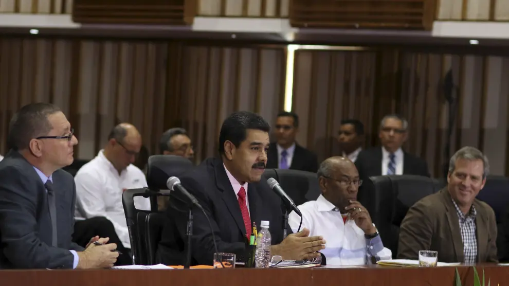 Maduro este viernes en el Parlamento venezolano.