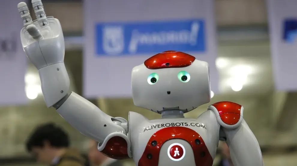 Uno de los robots que se muestran en la Global Robot Expo