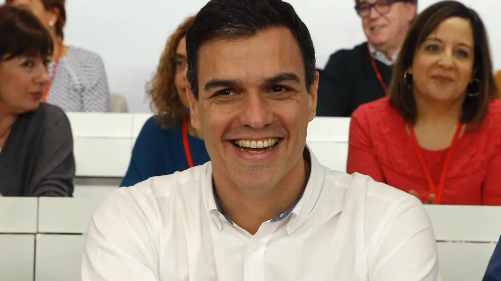 Pedro Sánchez, en el comité federal del PSOE.