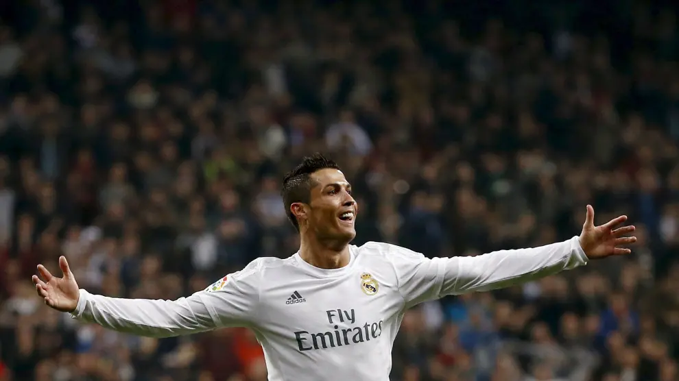 Cristiano Ronaldo celebra un gol en el último partido de Liga