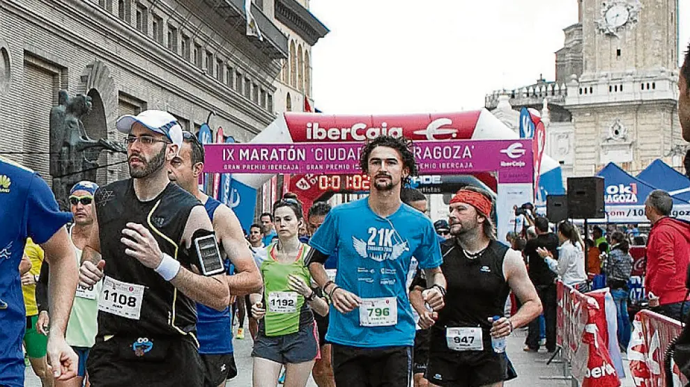 Una imagen del Maratón de Zaragoza de 2015.