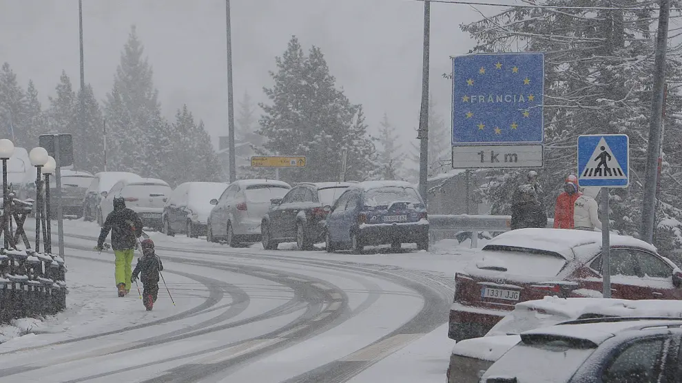 La Aemet ha activado la alerta por viento y nevadas en el Pirineo de Huesca.