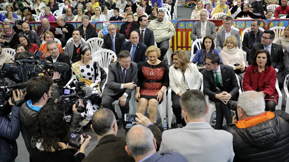 Ximo Puig y Susana Díaz en un acto en Valencia.