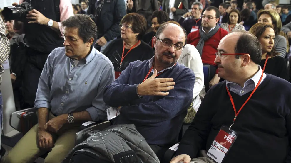Lambán ha participado en el Comité Federal extraordinario del PSOE.