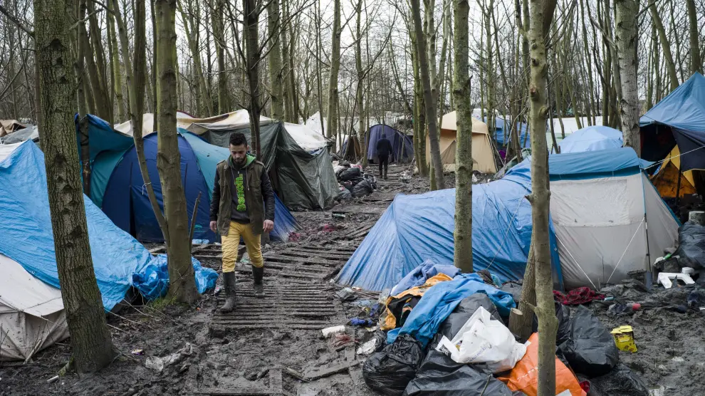 Refugio de Calais, imagen de archivo.