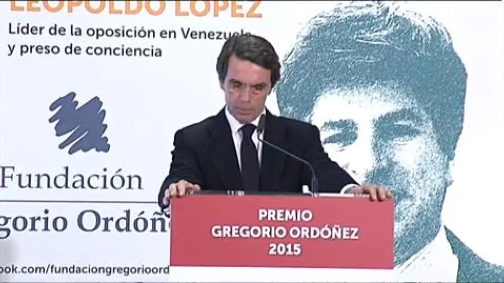 Aznar sobre la salida de Otegi: "Vuelven falsos profetas, terroristas convictos que se quieren hacer pasar por pacificadores"