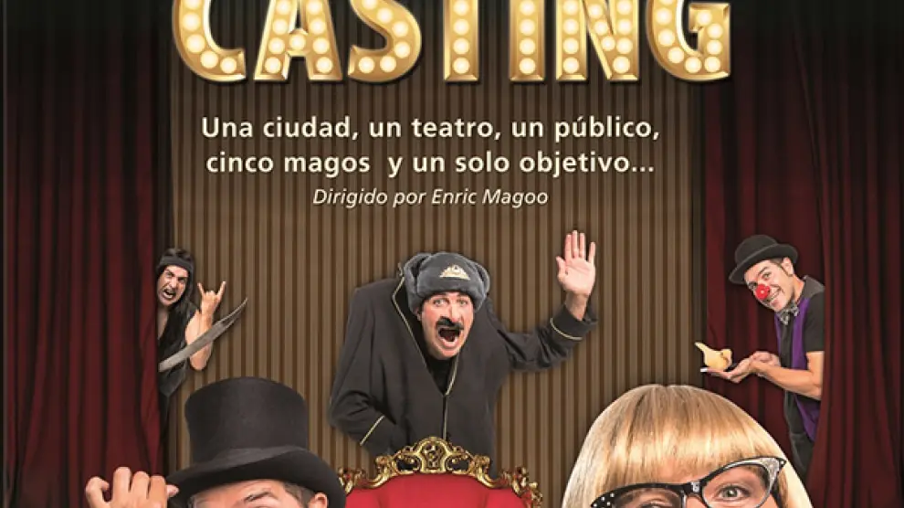 Cartel de uno de los espectáculos de 'Menudo teatro' en Caspe, "Magic casting".