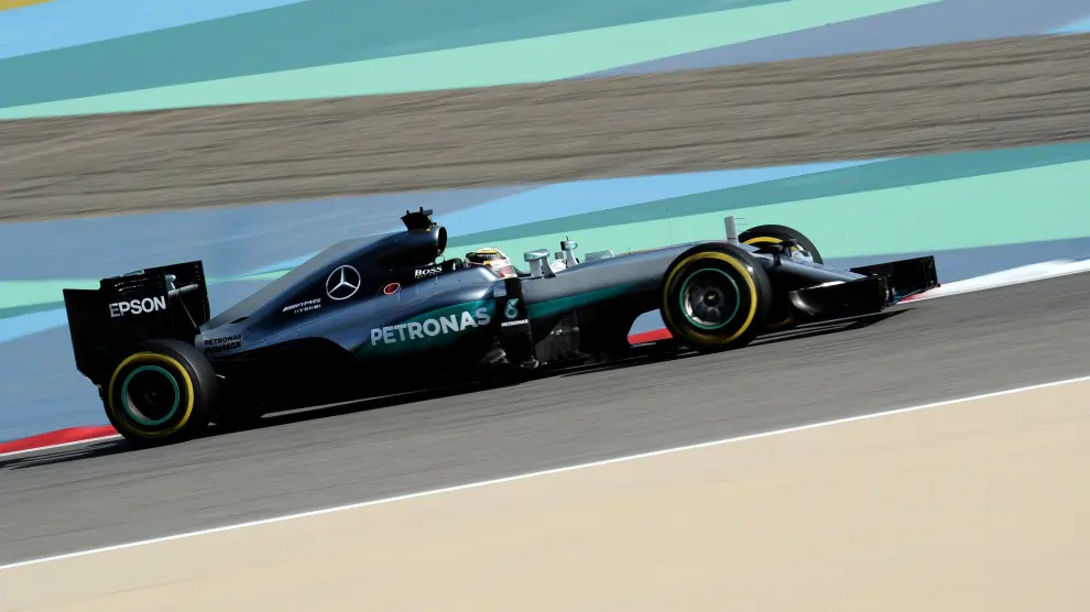 Lewis Hamilton en Bahréin