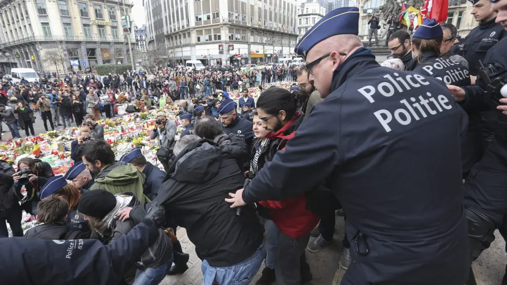 Cinco españoles arrestados en una manifestación antirracista en Bruselas