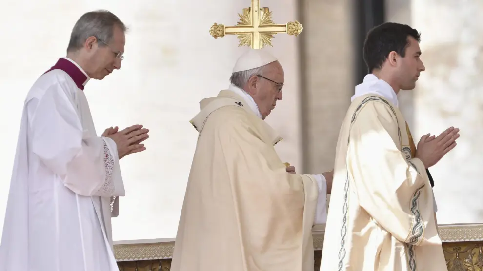 El papa Francisco durante un evento en el Vaticano