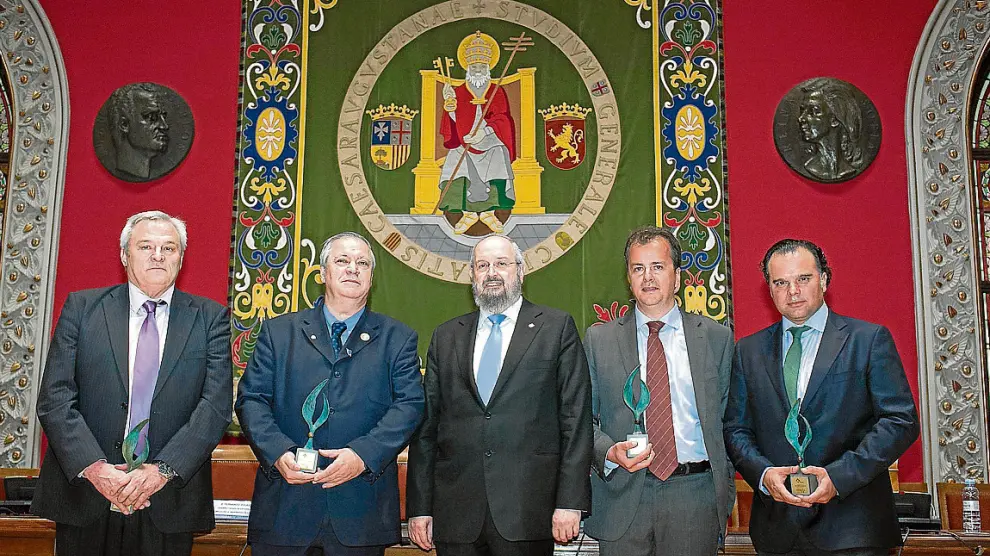 Jesús Gayán, Pedro Corona, José Miguel Monserrate, Carlos Pérez y Fernando de Yarza.