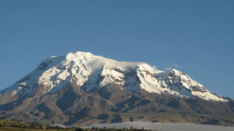 El volcán Chimborazo se encuentra en Ecuador.