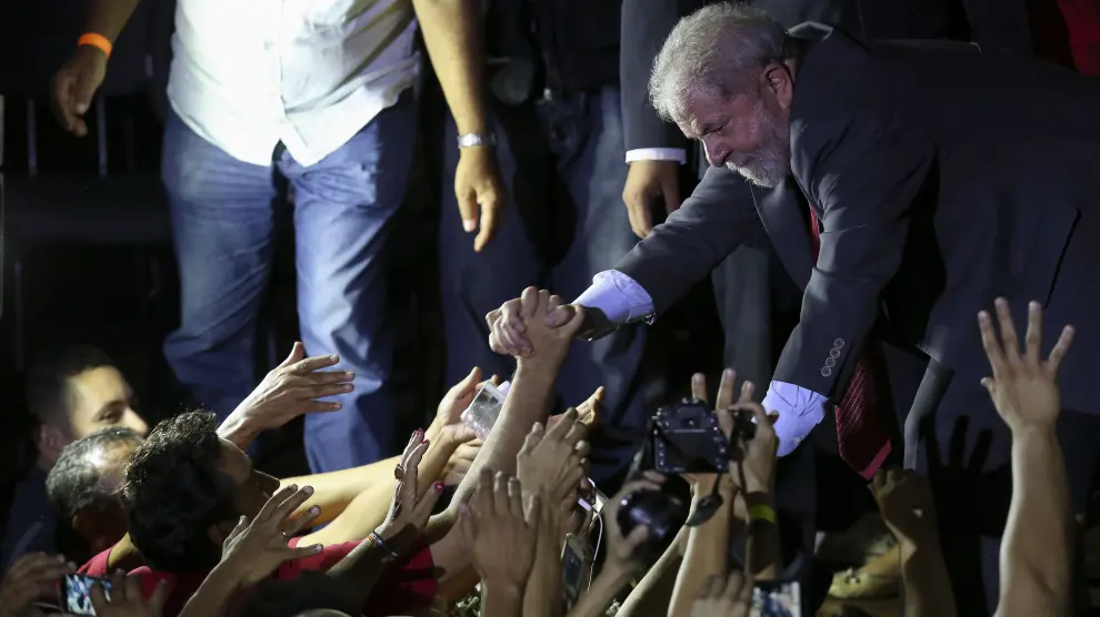 El expresidente brasileño Luiz Inácio Lula da Silva, este viernes.