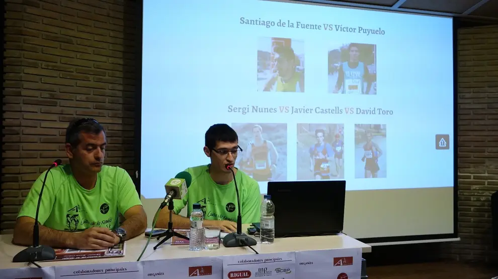 Imagen de la presentación de la carrera organizada por el Club Atletismo Fraga-Bajo Cinca.
