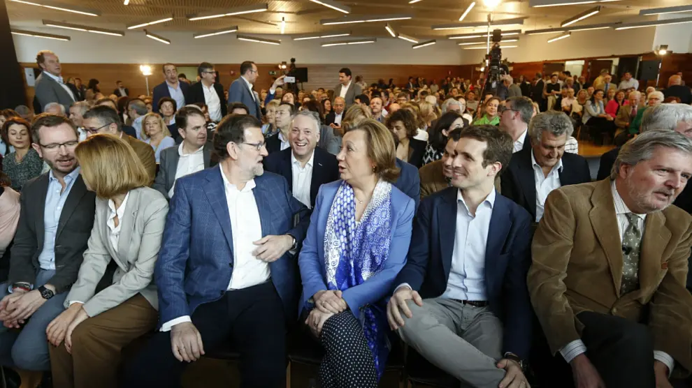 Rajoy junto a Luisa Fernanda Rudi.
