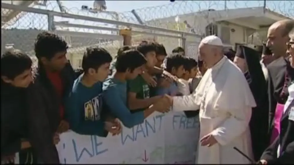 Los refugiados, felices por la visita del Papa