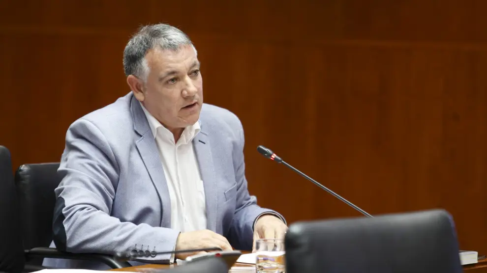 José Luis Juste, en la Comisión de Hacienda de las Cortes, el pasado viernes.