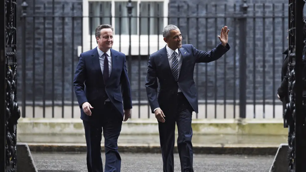 Cameron y Obama se reunieron este viernes en Londres.