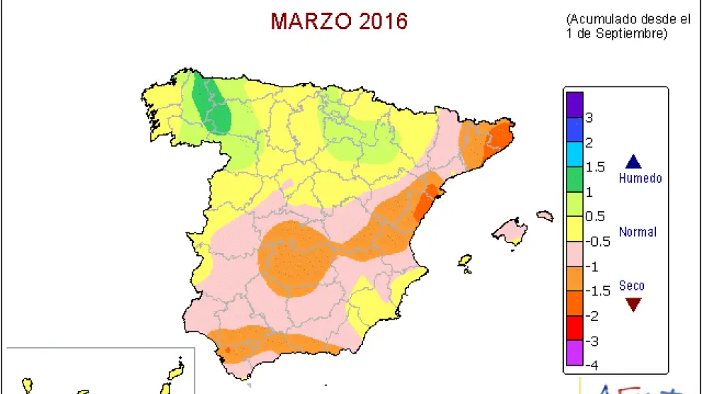 El balance de lluvias supera en un 25% el nivel normal en el interior de Aragón