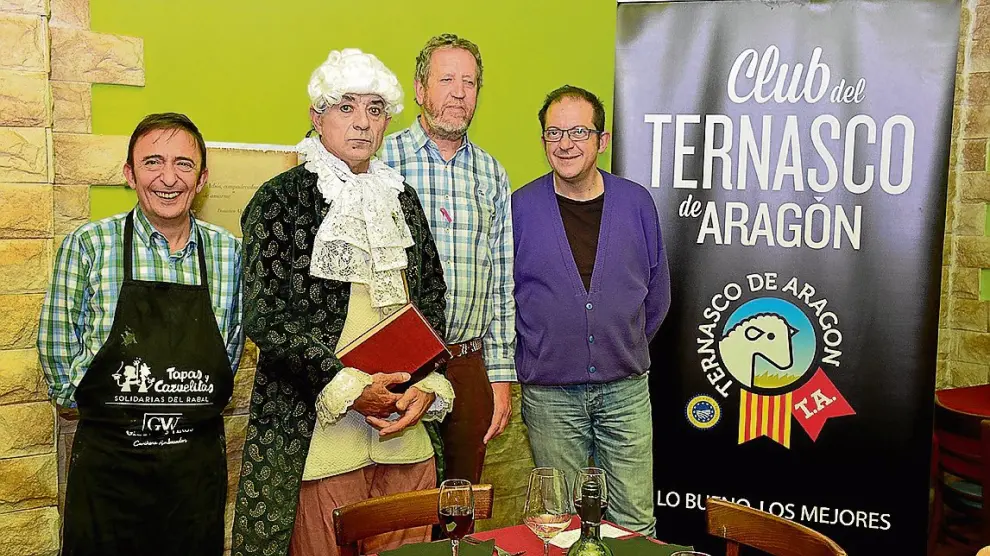Ignacio Galiai, Lorenzo Mondrón, Paco Marcén y Rafael Tejedor.