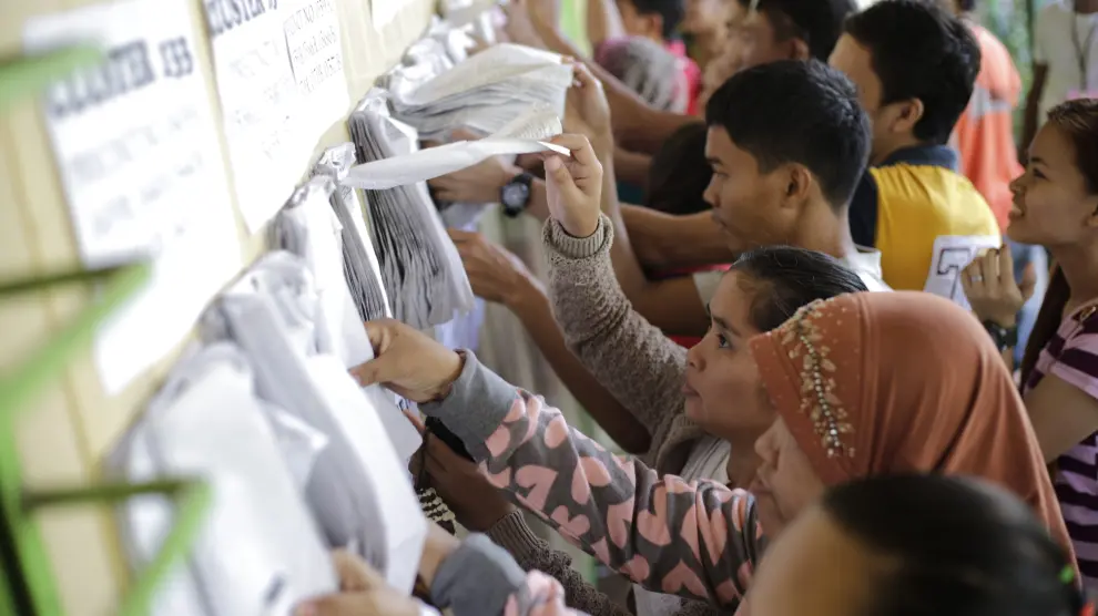 Jornada electoral en Filipinas.