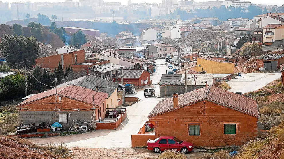El barrio de Pomecia, de construcción espontánea, presenta un urbanismo caótico.