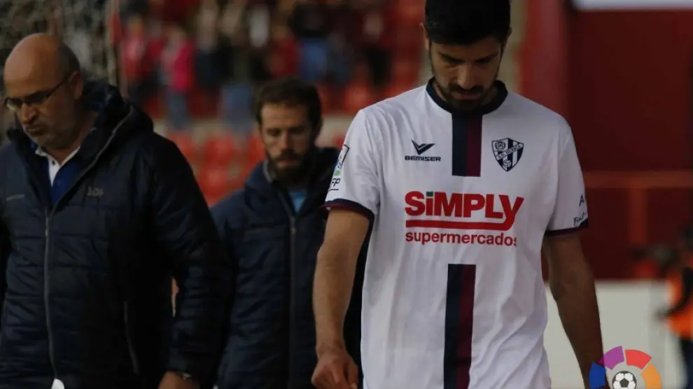 El Huesca pierde a Aguilera de una a tres semanas