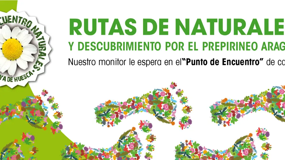 Cartel de nueva temporada del programa Puntos de Encuentro Naturales de la comarca Hoya de Huesca.