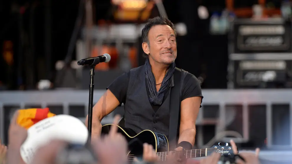Bruce ?Springsteen durante su actuación en San Sebastián.