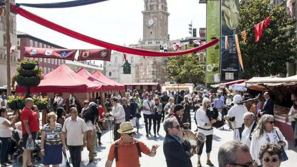 Mercado Medieval de las Tras Culturas en Zaragoza.