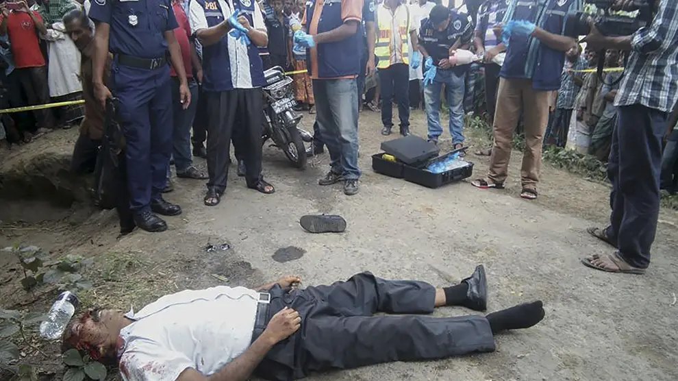Imagen del doctor homeópata asesinado en Bangladesh.